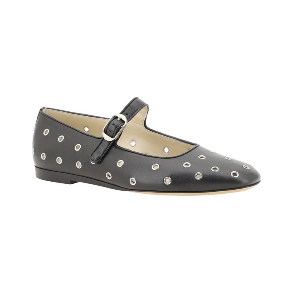 Le Monde Beryl Mary Jane Leather Ballerina Flat, Black